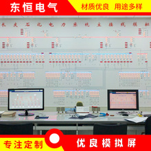 污水控制中心模擬屏污水處理電力調度中心防誤操作屏配件