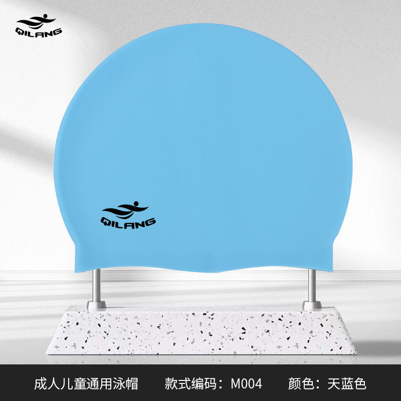 Adultos y niños sombreros de silicona personalizados logotipo de impresión de dibujo de muestra OEM sin estrangular sombreros de buceo fuente de trabajo