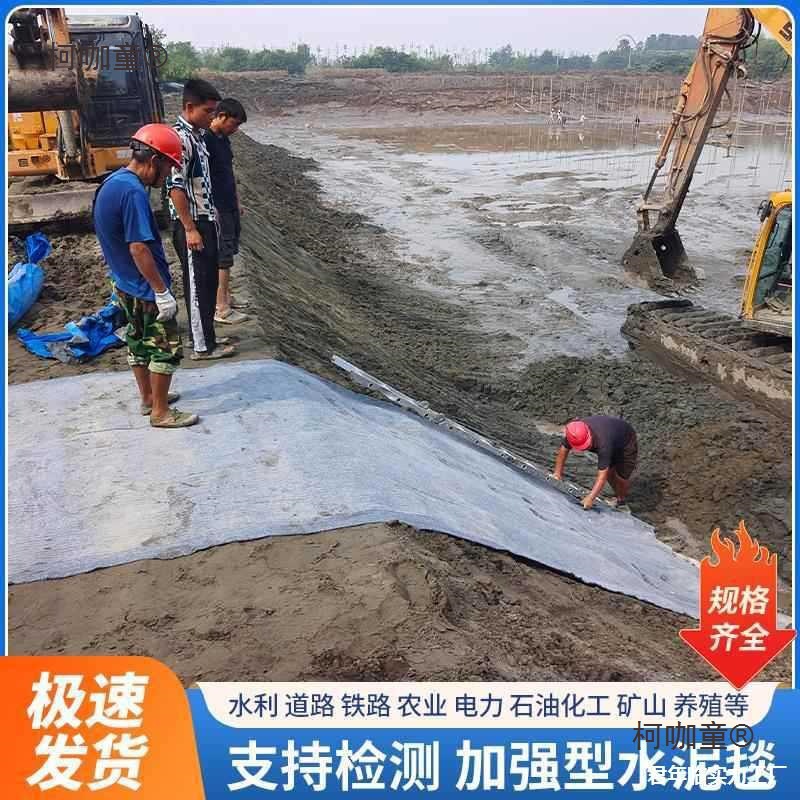鱼塘混凝土土毯基坑固固化防护沟渠新型天津水泥浇水护坡铺麦太保