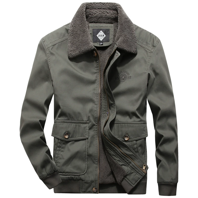 JEEP SPIRIT новое зимнее Мужское пальто из выстиранного хлопка 2020 мужское повседневное пальто больших размеров хлопковое пальто 21992