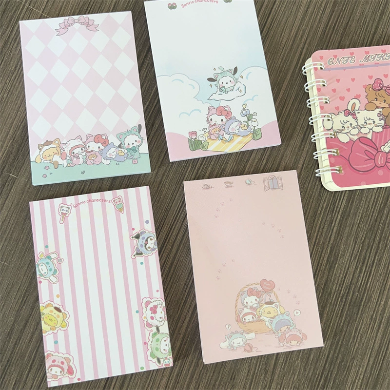 Sanrio значки этой мультяшной высокой выразительностиtear бумагу вдохновение девушка сердце без лица школьник маленькая книжка