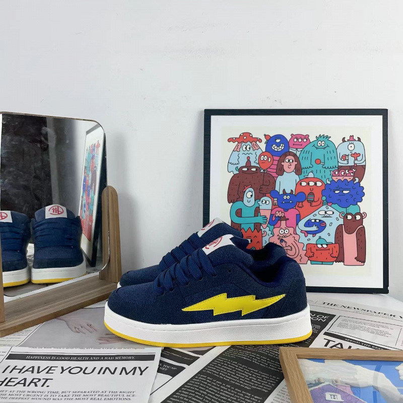 35 - 43in azules ocultos zapatos de pan de relámpago para hombres y mujeres 2026 pareja de skate casuales 2026 primavera nueva