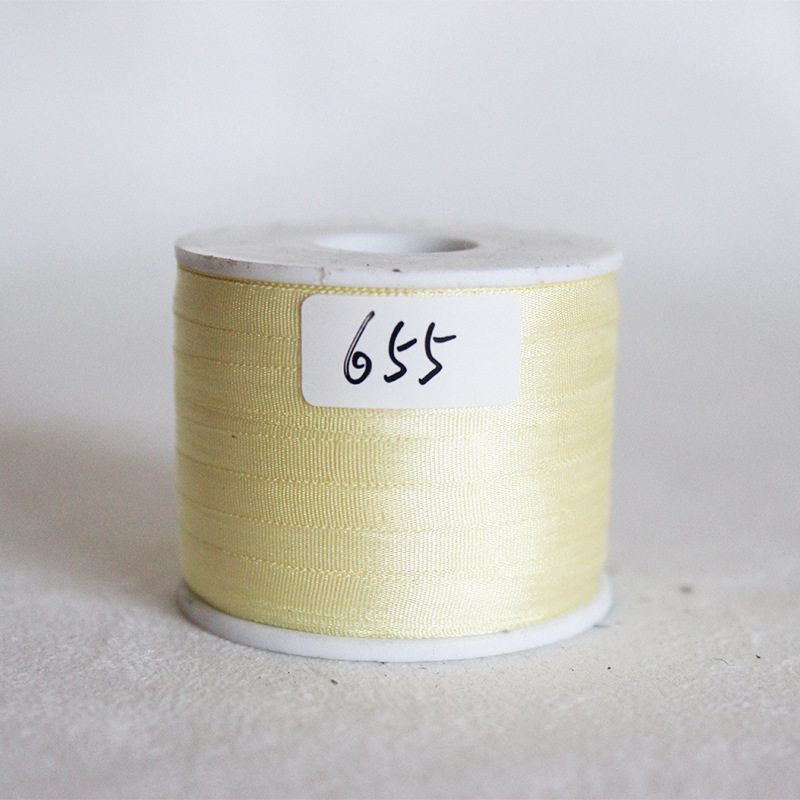 4 mm DIY mano cinta de seda flotante cinta de embalaje rosa cinta de color negro Ling Miao material de cinta para el cabello