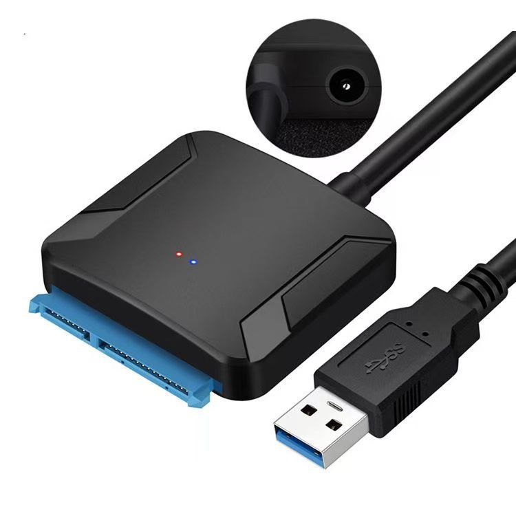 跨境Sata转USB3.0易驱线2.5/3.5寸机械SSD固态硬盘读取通用转接线|undefined