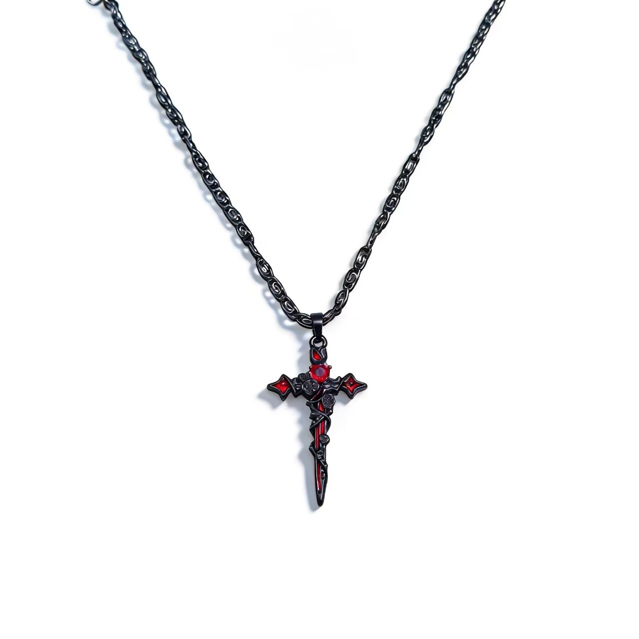 검은색 목걸이(10,000자 체인)