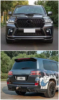 taillights, E-version front and rear | Big Surrounded - black-warriorjiangshan-edition-front-and-rear-bumper