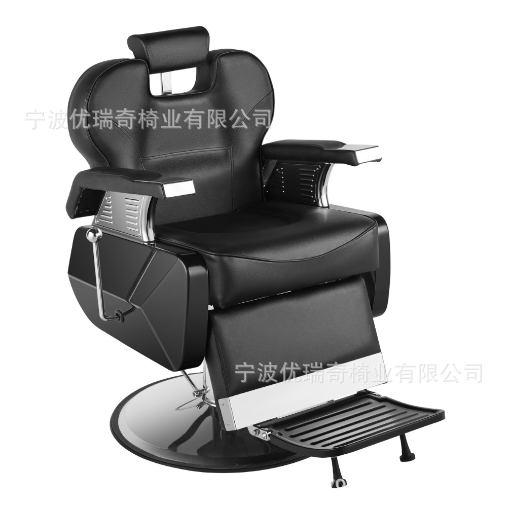 Silla de barbería transfronteriza silla de barbería cómoda silla de corte de pelo de acero inoxidable comercio exterior al por mayor muebles de peluquería image 16