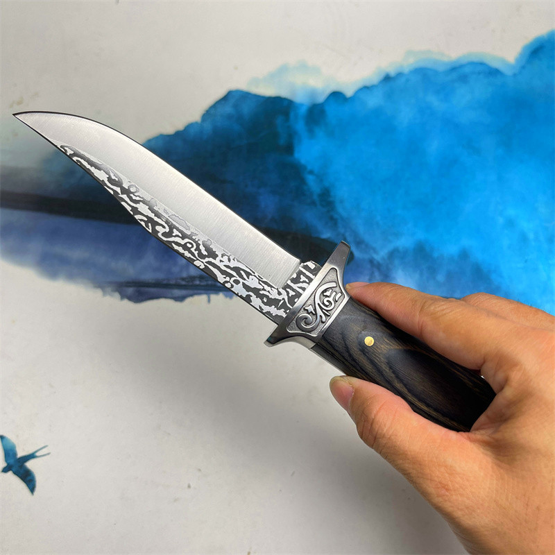 户外K鞘小刀锋利高硬度直刀随身便携刀具小直四二钓鱼小刀野外求