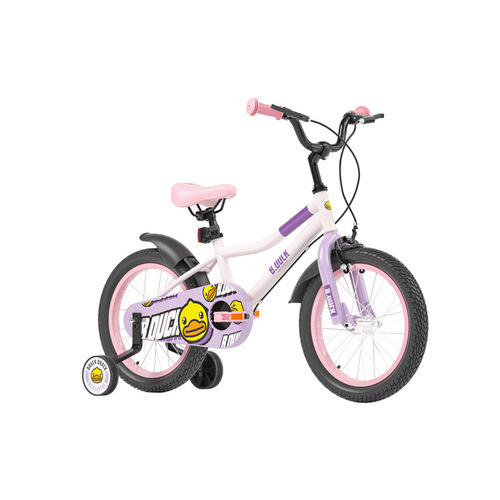 B.Duck Yellow Duck Children's Bicycle Single 3-6-9 Years Old Boy's Tricycle for Big Kids Girls Pedal Bike