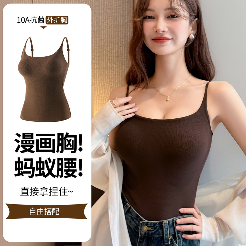 Original 8693 Expansion Comic Bra for Small Busts, Enhancing Appearance with Chest Pads, Camisole for Hot Girls, Suitable for Outerwear or Innerwear, Beautiful Back Lingerie Original 8693 Expansion Comic Bra for Small Busts, Enhancing Appearance with Chest Pads, Camisole for Hot Girls, Suitable for Outerwear or Innerwear, Beautiful Back Lingerie