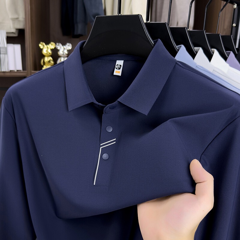 10A antibacterial nylon seamless long-sleeve t-shirt for men, 2026 autumn new high-quality casual men's polo shirt 10A antibacterial nylon seamless long-sleeve t-shirt for men, 2026 autumn new high-quality casual men's polo shirt