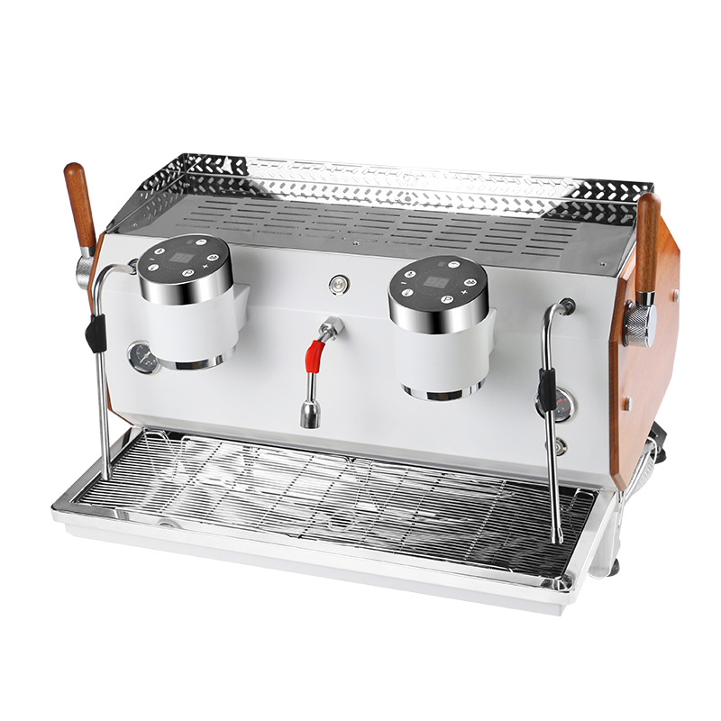 Máquina de café profesional comercial semiautomática KS535 Máquina de café espresso especial para cafetería de doble cabezal