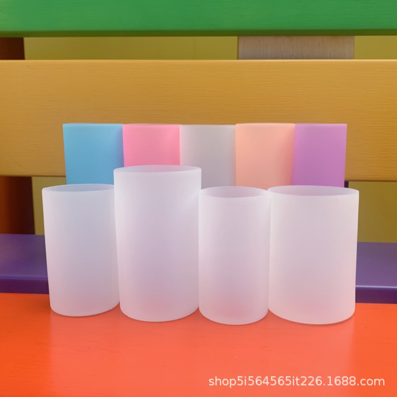 硅胶杯套5.5cm6.5cm7.5cm8cm8.5cm保温杯垫防摔玻璃杯隔热防烫