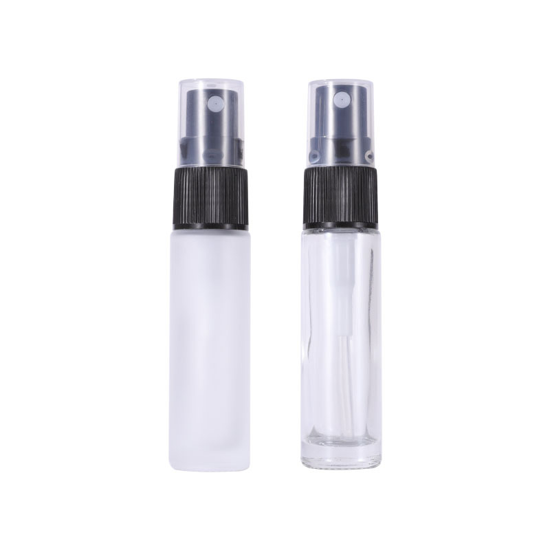 10ml de botella de spray de vidrio transparente botella de spray desinfectante regadera perfume sub-botella