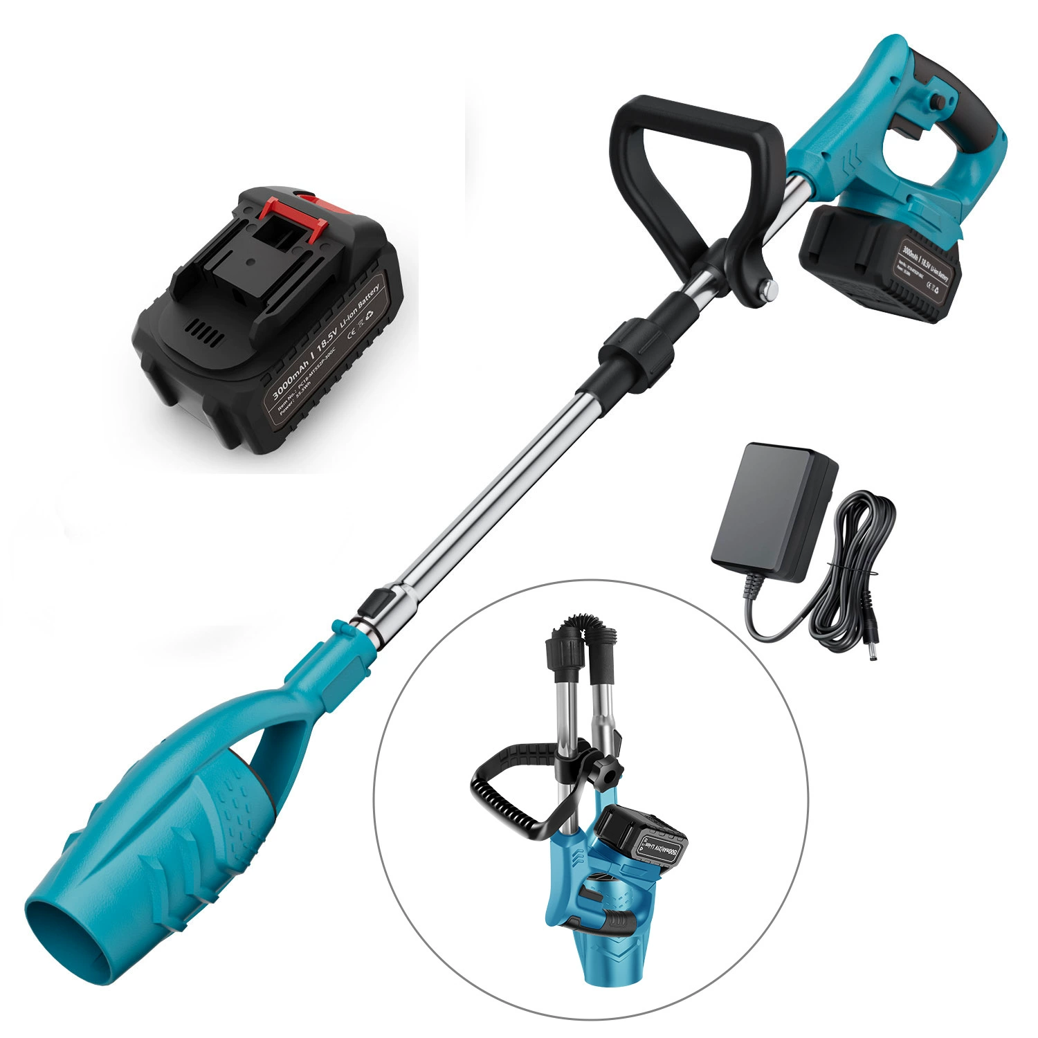 Ручной воздуходув Belloit с мощным потоком воздуха, снегоуборщик, выдвижной воздуходув, пылесос, воздуходувка для листьев.