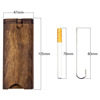 Cross -border explosion of walnut cigarette box suits cleaning hook 78mm cigarette pipe three -piece Wood dugout