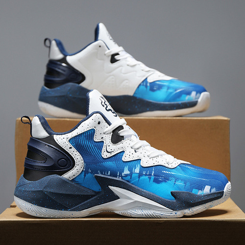 2024 New Basketball Shoes Men's Fashion Running Sports Dad Shoes Parent-Child High Top Comfortable Breathable Ball Shoes Men's Shoes