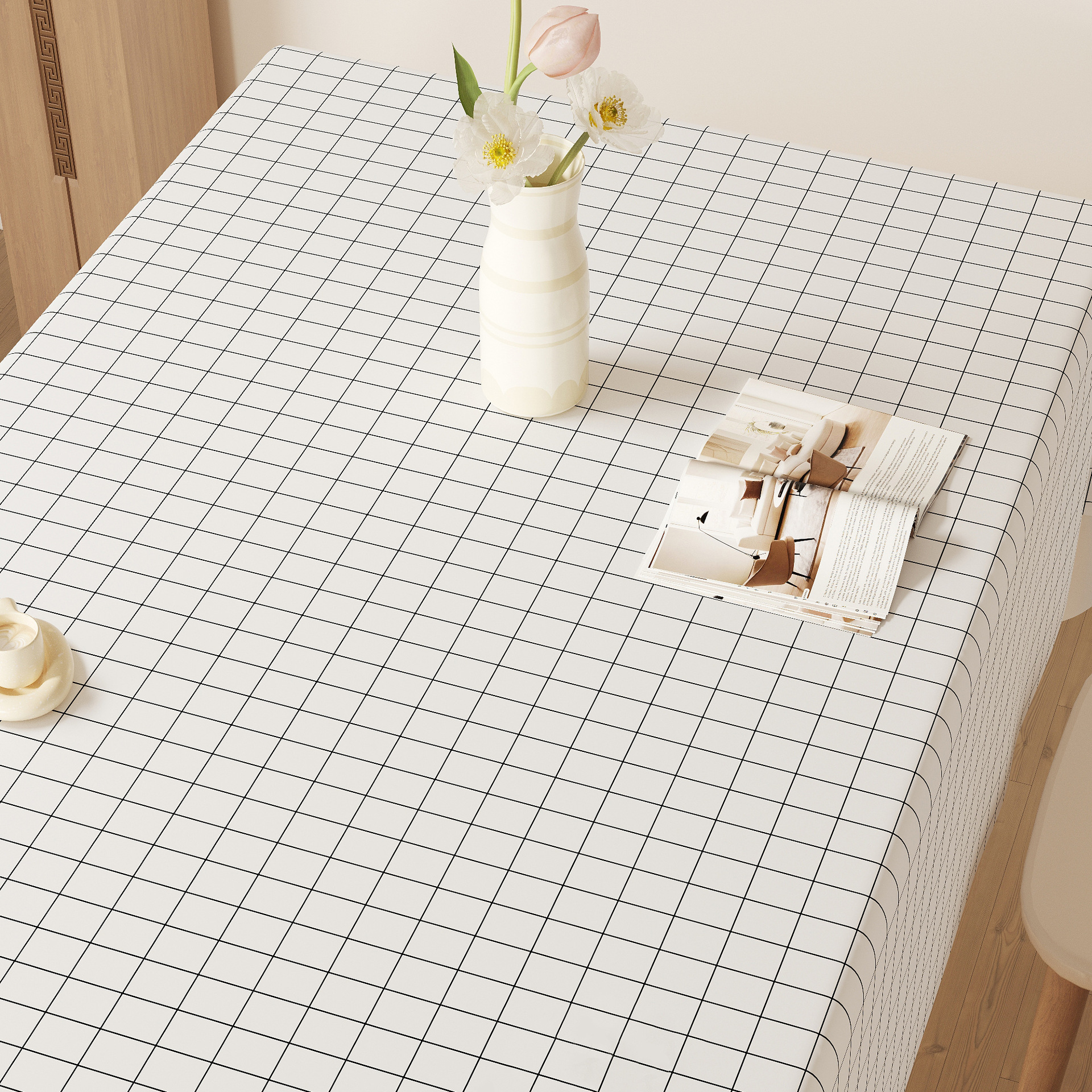 Pequeña celosía blanca (respetuosa con el medio ambiente, suave e insípida)