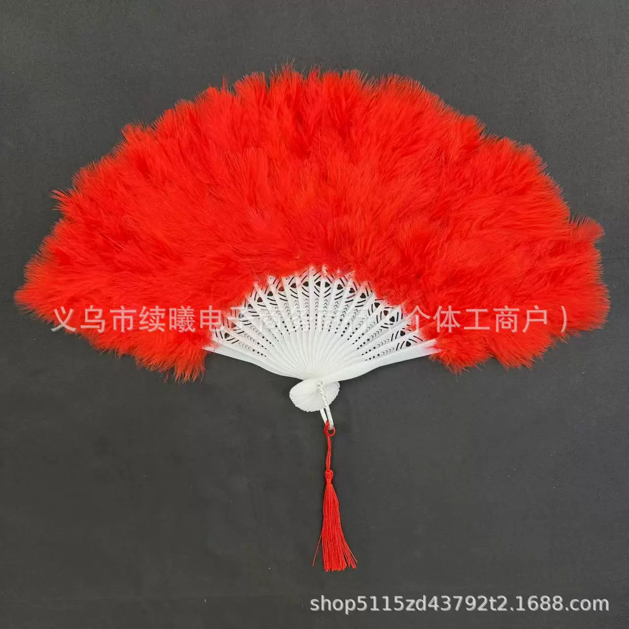Производитель Amazon Bridal Pearl Letters Ancient Style Feather Fan Handheld Thickened Feather Dance Fan Photo Guide