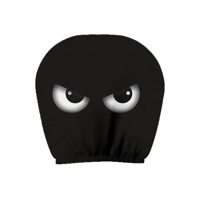 Headrest Cover with Black Mysterious: Universal seat cover