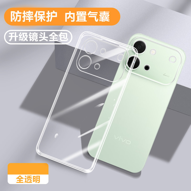 Suitable for vivo S60 Vitality Edition phone case, S60 vivo new transparent protective cover V2572A, anti-drop, full lens protection