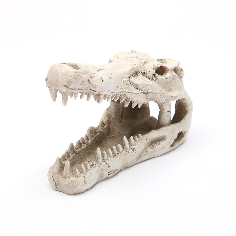 Fish Tank Aquarium landscape decoration decoration landscape crocodile resin skull crawler escape aquarium decoration