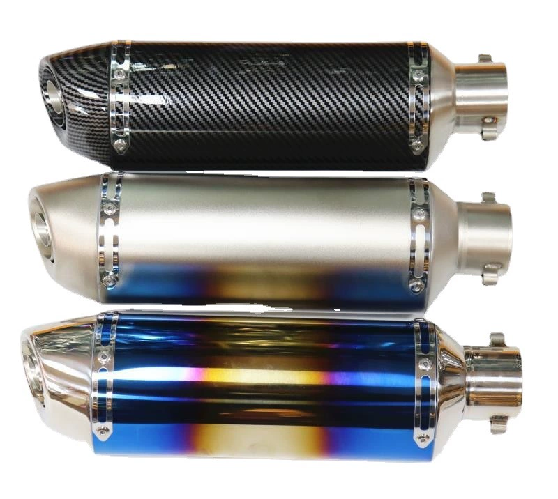 Мотоциклетная модифицированная выхлопная труба универсальная, калибр 51 мм, глушитель Yoshimura, малый квадратный глушитель-труба.