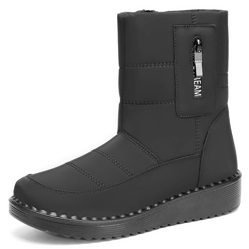 Zapatos de algodón de invierno de mujeres transfronterizas botas de nieve botas de poliuretano botas de algodón gruesas botas de calentamiento botas de alto perfil