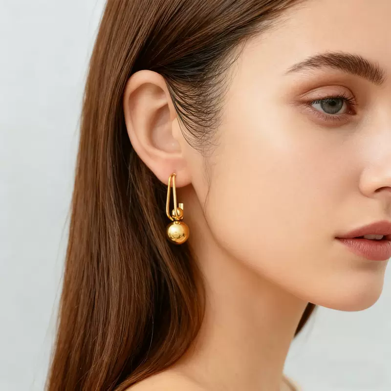 (Cross-border trading), small design universal earrings from pearl, trend of season