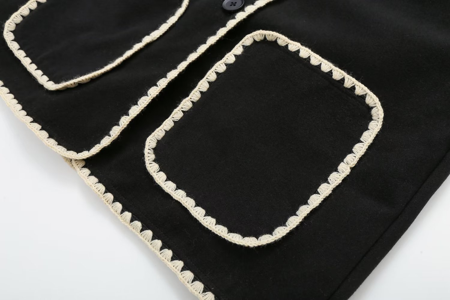 Abbigliamento donna autunno piccolo profumo stile contrasto colore temperamento casual con sciarpa cappotto giacca di lana bifacciale_voghion.com