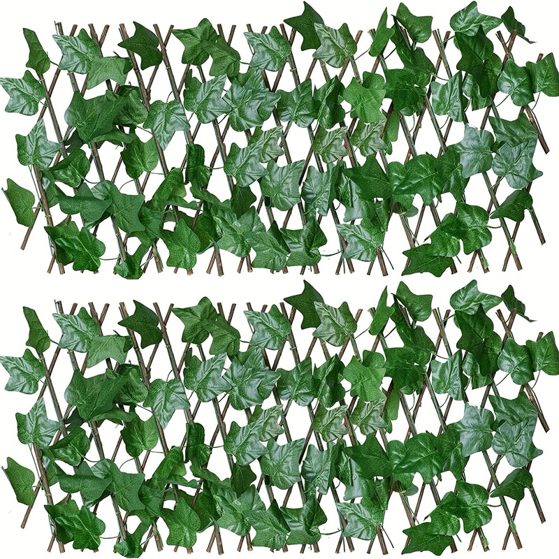 Artificial Leaf Ivy Expandable/Stretchable Privacy Fence, Decorative Artificial Ivy Fence