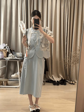 新中式国风刺绣盘扣短袖上衣半身裙两件套女2024夏气质优雅套装
