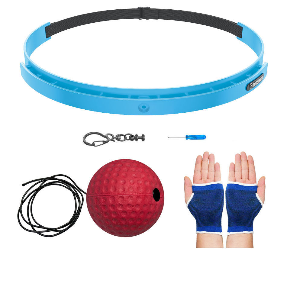 Boxeo de reacción montado en la cabeza bolas de entretenimiento de descompresión para niños bolas de velocidad mágica entrenador de boxeo de ojos para adultos