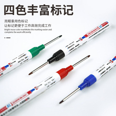Long-head marker pen 32mm deep hole woodworking punching tile marker pen can be refilled with ink, oily, quick-drying, waterproof and non-fading