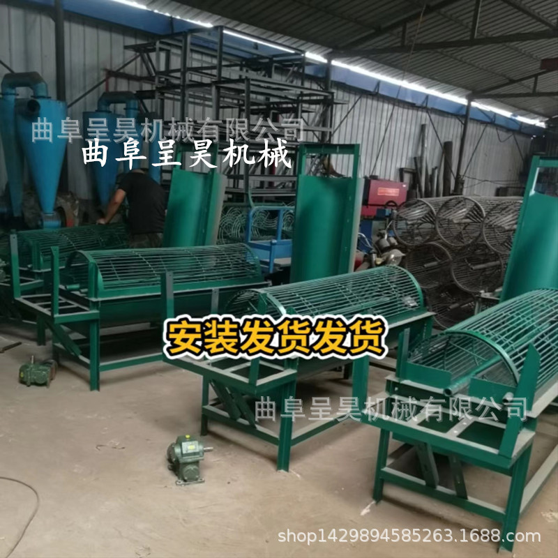 热销大小型清洗机铁质滚笼洗芋头农用机械自动出料经济实用效率高