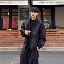 美式飞行夹克外套男款春秋三防软壳冲锋衣cleanfit立领短款棒球服