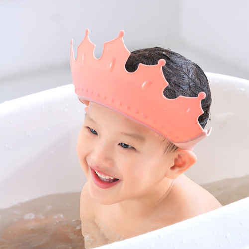Baby Hair Washing Magic Hat Eye and Ear Protecting Soft Rubber Bath Cap for Infants and Children, Waterproof Shampoo Hat for Kids