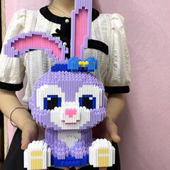 小さな粒子の組み立ては、レゴ ビルディング ブロック教育玩具、大人のスター デュー ラビット リナ ベル ガール パズルと互換性があります。