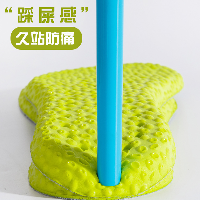 Huella de pie de alta calidad, una pieza de PU pie de mierda sensación insolelas de zapatos para hombres y mujeres de comercio electrónico ultra suave deportes corriendo amortiguamiento de choque alto