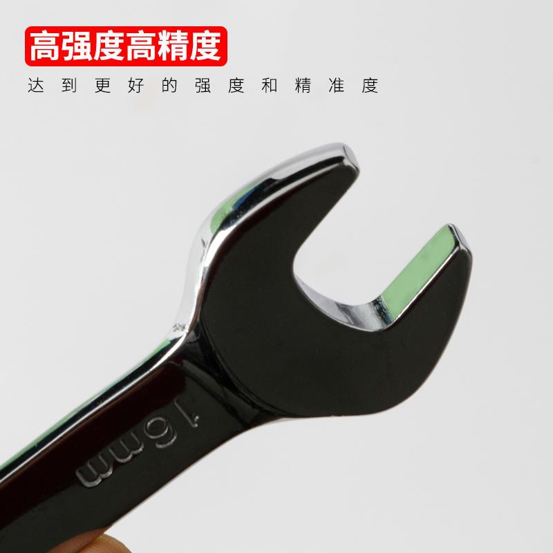Llave de doble propósito de trinquete de mango corto, mini apertura de flor de ciruela rápida de doble propósito, llave de hardware automática de ahorro de mano de obra