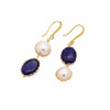 Advanced earrings from pearl, organic retro accessory, high-quality style, wholesale