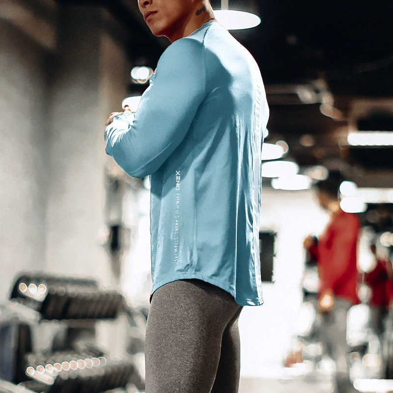 Quick dry sports basketball long-sleeve for leisure, slim fit, tight, for running