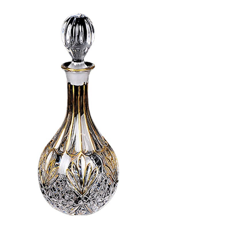 Crystal wine decanter for home use, pocket flask for whiskey