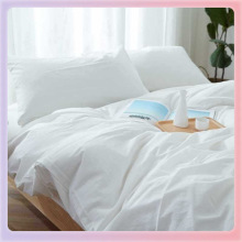 ✅白色被套四件套宾馆酒店白套件旅店民宿足疗床上用品床笠4件套