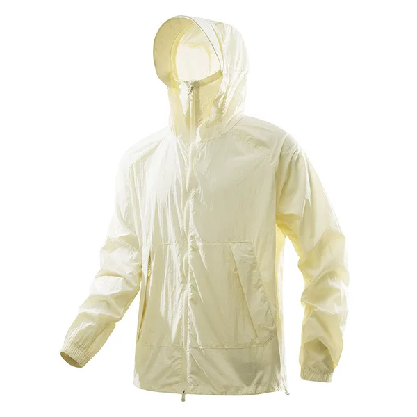 New Summer Sun Protection Clothing Upf50+ Ice Silk Sun Protection Clothing Breathable Casual Detachable Brim Sun Protection Jacket Fishing Clothing