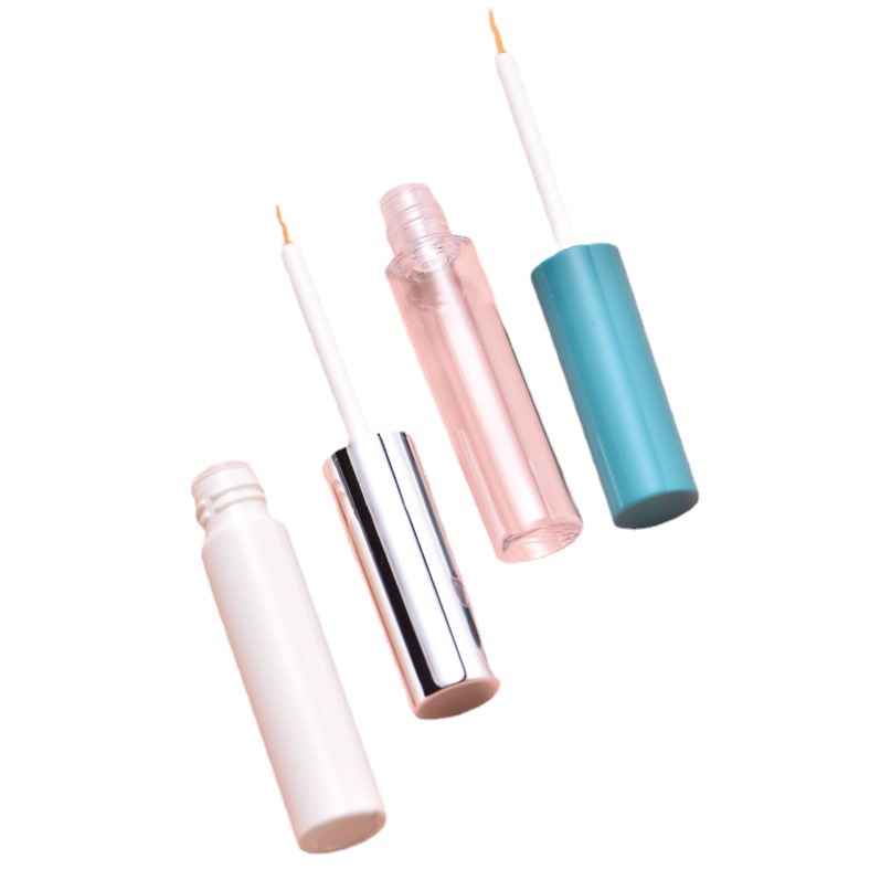 Nuevo frasco de pegamento para pestañas de 5 ml de Shenluo, tubo transparente magnético para delineador de ojos, tubo vacío electrochapado para el líquido de crecimiento de pestañas postizas.