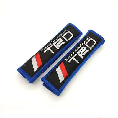pad modified JDM car | Seat belt shoulder pad - trd-blue