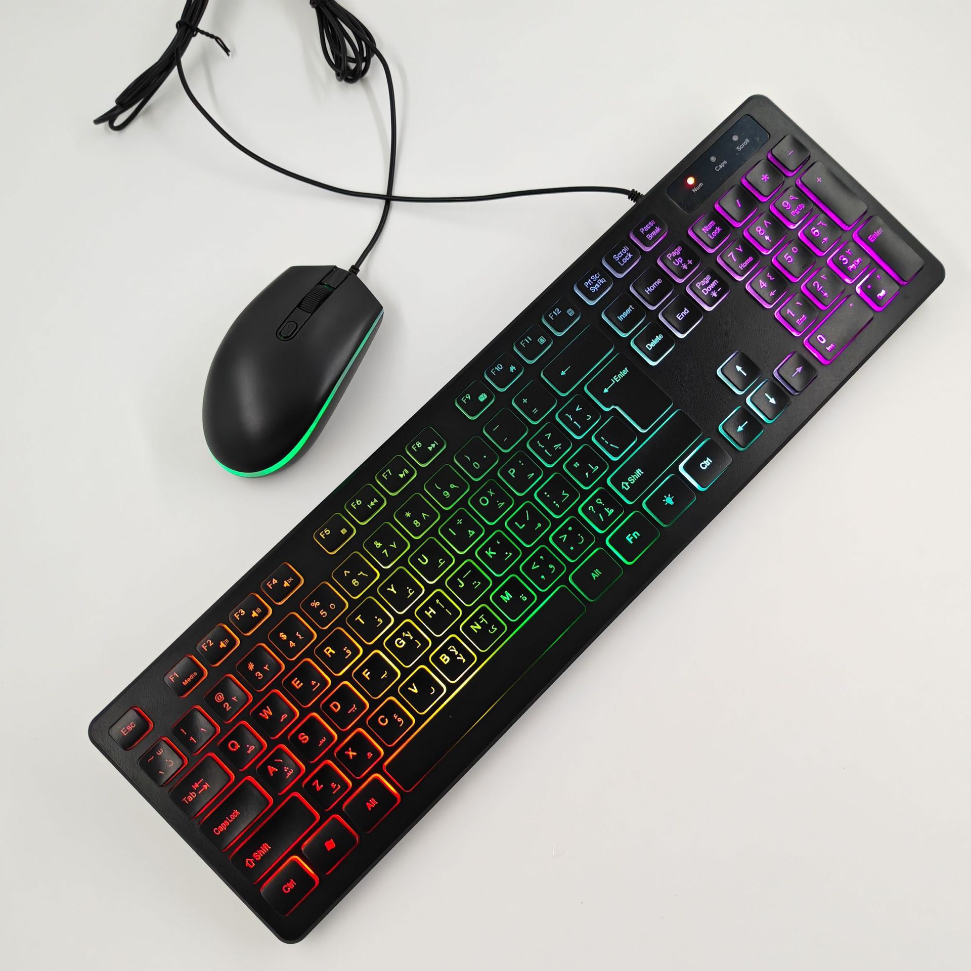 Арабский красочный светлый набор клавиатуры и мыши