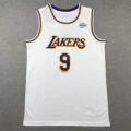 Lakers White No. 9 Crewneck Brownie James