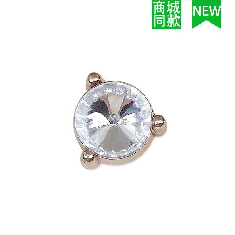 クロスボーダー卸売新しいクロックスアクセサリー靴バックル金属レターチェーン適応クロス靴花 DIY アクセサリー|undefined